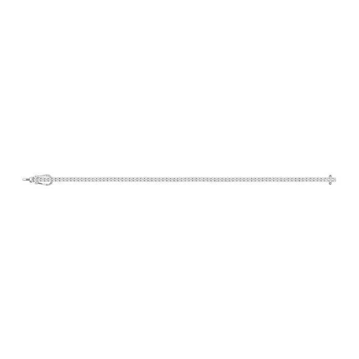 Tennis bracelet in white gold and diamonds (1,85 carat) - Detail D2