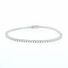 Bracelet ligne en or blanc et diamants (2,90 carats) - 360 thumbnail