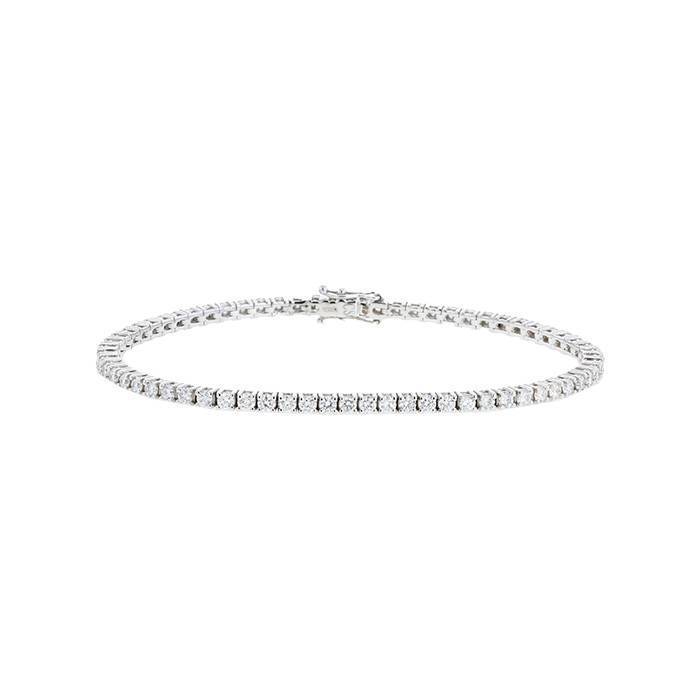 Bracelet in white gold and diamonds (2,90 carat)