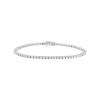 Bracelet ligne en or blanc et diamants (2,90 carat) - 00pp thumbnail