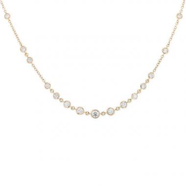 Collana    in oro rosa e diamanti (1,55 carat)