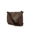 Bolso bandolera Louis Vuitton Messenger en lona Monogram marrón y cuero marrón - 00pp thumbnail