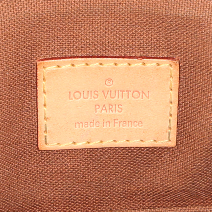 Borsa a tracolla Louis Vuitton Messenger in tela monogram marrone e pelle marrone - Detail D3
