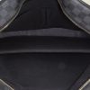 Borsa portadocumenti Louis Vuitton Porte documents Voyage in tela a scacchi nera e pelle nera - Detail D3 thumbnail