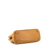 Prada Galleria handbag in gold leather - Detail D5 thumbnail