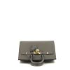 Hermes Birkin 25 cm handbag in Meyer grey epsom leather - 360 Front thumbnail