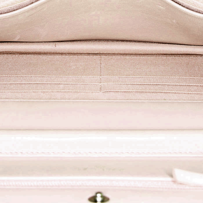 Borsa a tracolla Chanel Wallet on Chain in pelle trapuntata rosa - Detail D2