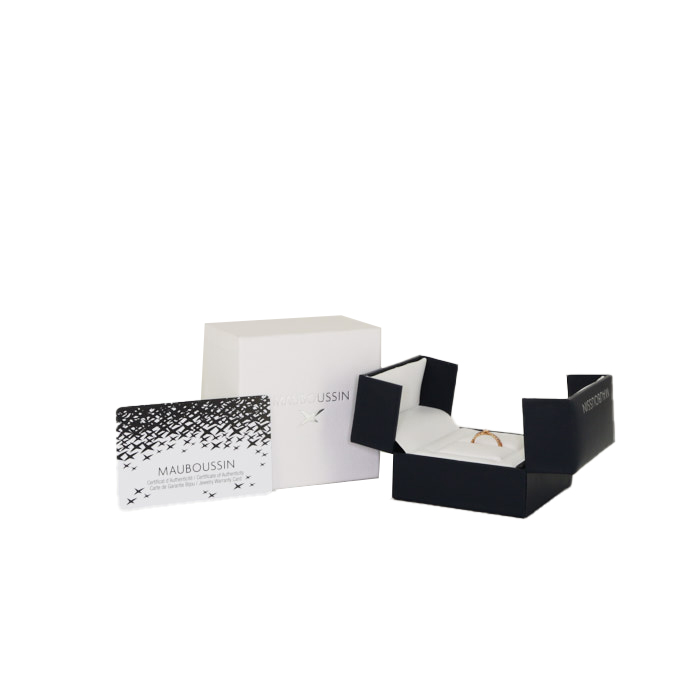 Anello solitario Mauboussin A La Croisée des Chemins in oro rosa e diamanti - Detail D2