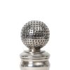 Hermès, "golf ball" carafe, in crystal and solid silver, signed founder stamp, from the 1960's - Detail D2 thumbnail