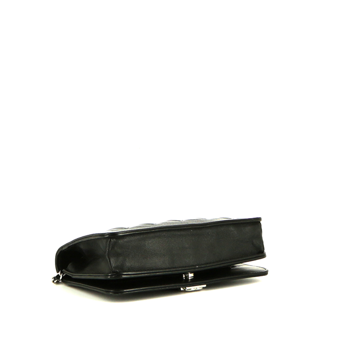 Borsa a tracolla Chanel Wallet on Chain Boy in pelle trapuntata nera - Detail D4