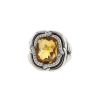 David Yurman ring in silver,  citrine and diamonds - 00pp thumbnail