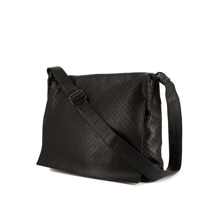 Louis Vuitton Black Braided Leather Chain Shoulder Bag Strap at