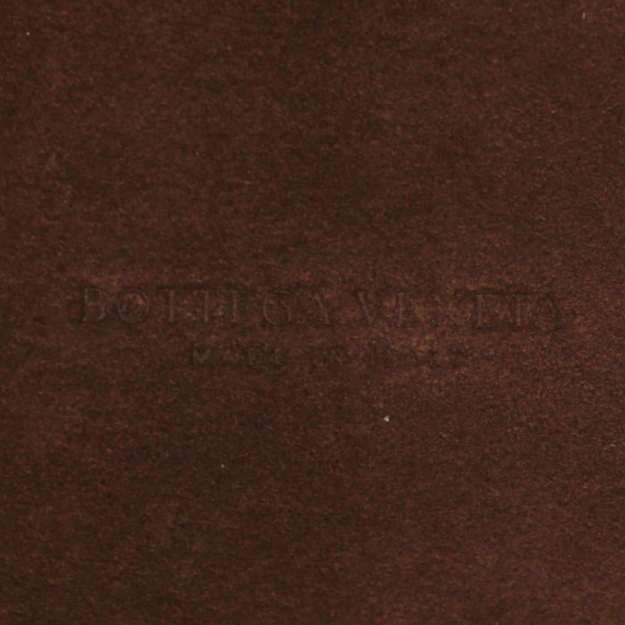 Sac bandoulière Bottega Veneta   en cuir tressé marron - Detail D3