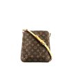 Bolso de mano Louis Vuitton Salsa en lona Monogram marrón y cuero natural - 360 thumbnail
