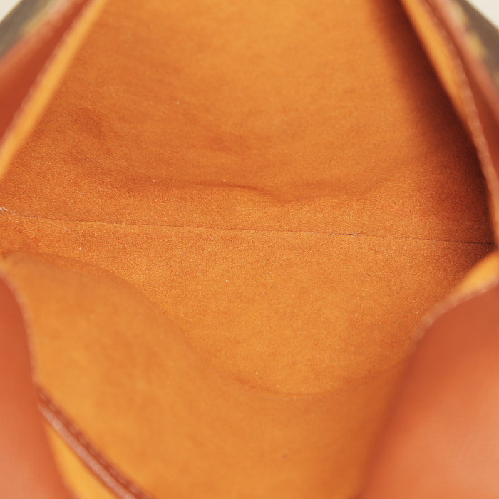 Borsa Louis Vuitton Salsa in tela monogram marrone e pelle naturale - Detail D2