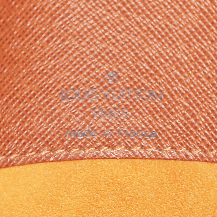 Borsa Louis Vuitton Salsa in tela monogram marrone e pelle naturale - Detail D3