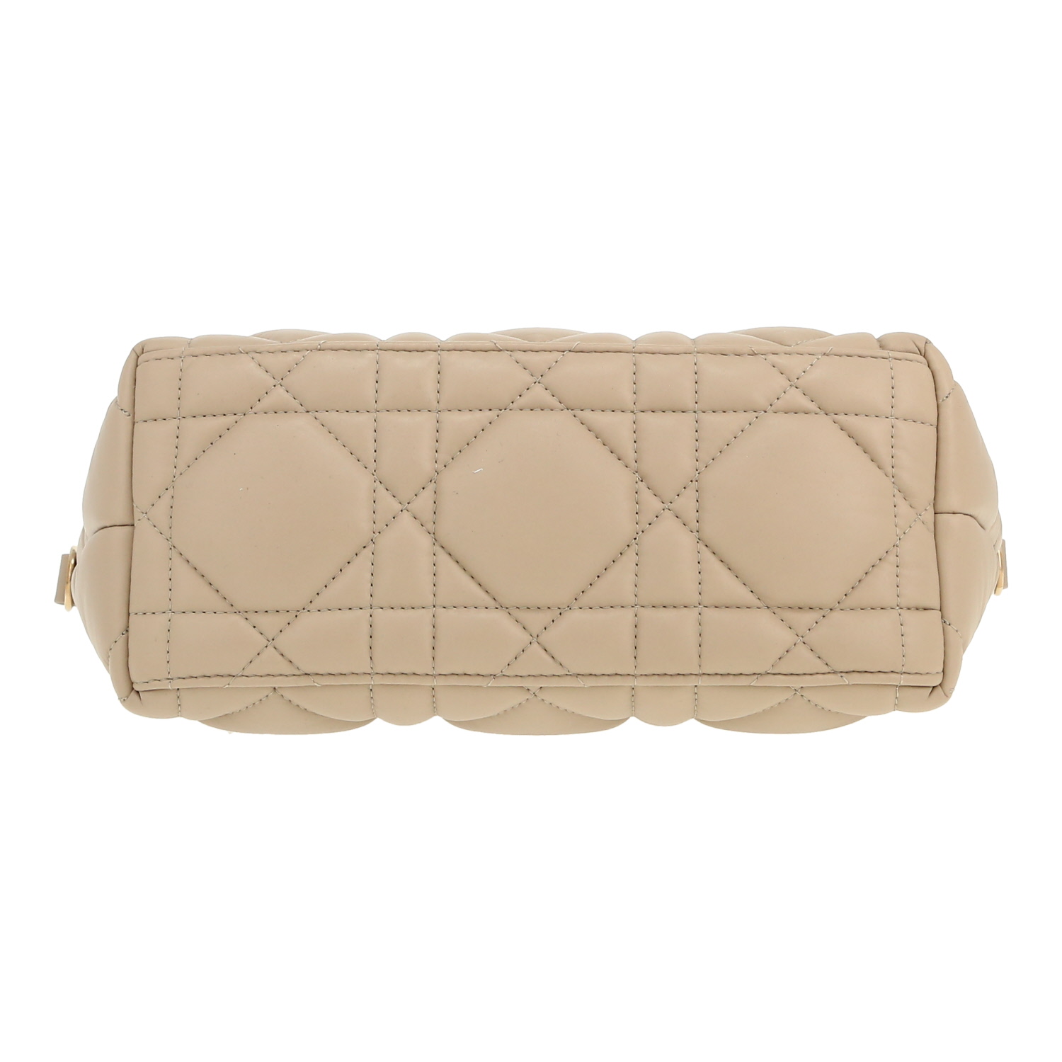 Bolso/bolsito Dior  Nomad en cuero cannage beige - Detail D1