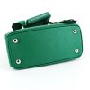 Prada Galleria handbag in green leather saffiano - Detail D5 thumbnail