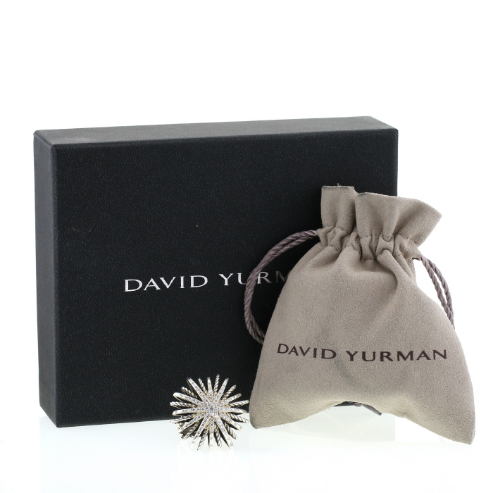 David Yurman Starburst ring in silver and diamonds - Detail D2