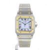 Reloj Cartier Santos de oro y acero Ref :  2361 Circa  1990 - 360 thumbnail