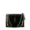 Bolso bandolera Saint Laurent Sunset en cuero liso negro - 360 thumbnail