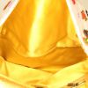 Fendi Baguette handbag in white linen canvas and yellow python - Detail D2 thumbnail