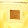 Fendi Baguette handbag in white linen canvas and yellow python - Detail D3 thumbnail