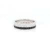Anello Boucheron Quatre Black Edition modello piccolo in oro bianco,  diamanti e PVD nero - 00pp thumbnail