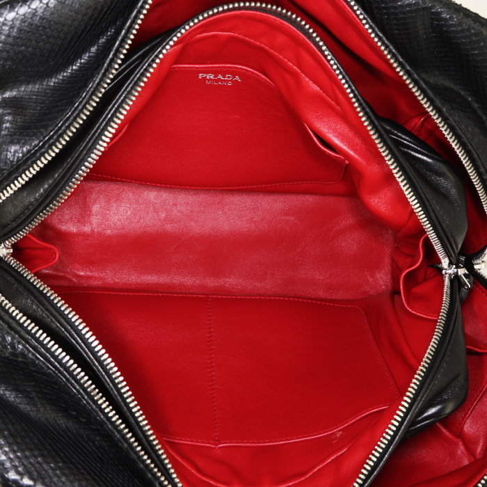Borsa Prada in pitone nero - Detail D2