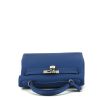 Sac à main Hermès Kelly 28 cm en cuir togo Bleu France - 360 Front thumbnail