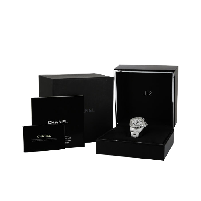 Reloj Chanel J12 Joaillerie de cerámica Ref :  H0967 Circa  2008 - Detail D2