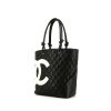 Chanel  Cambon shopping bag  in black quilted leather - 00pp thumbnail