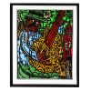 Robert Combas, "Les Musiciens", lithograph in colors on paper, signed, numbered, dated and framed, of 2008 - 00pp thumbnail