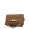 Hermès  Kelly 28 cm handbag  in etoupe togo leather - 360 Front thumbnail