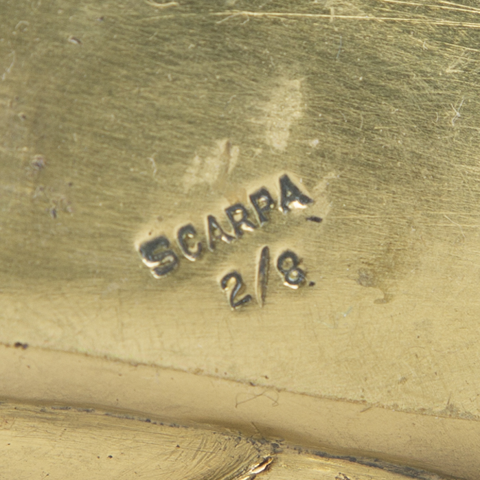 Riccardo Scarpa, Suite de deux sculptures "femmes", en bronze poli doré, signées et numérotées, des années 1970 - Detail D3