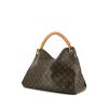 Louis Vuitton Artsy medium model shopping bag in brown monogram canvas and natural leather - 00pp thumbnail