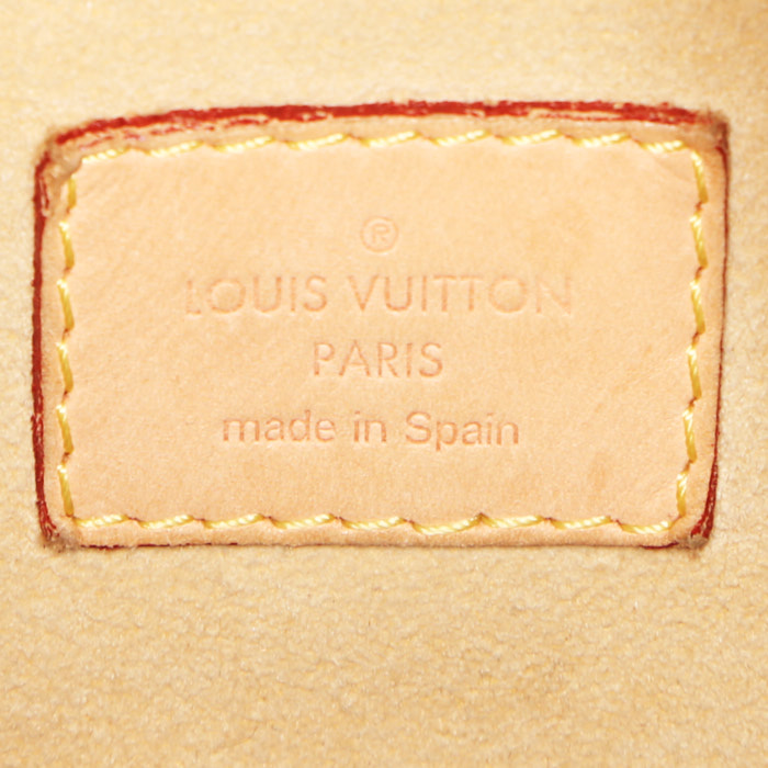 Shopping bag Louis Vuitton Artsy modello medio in tela monogram marrone e pelle naturale - Detail D3