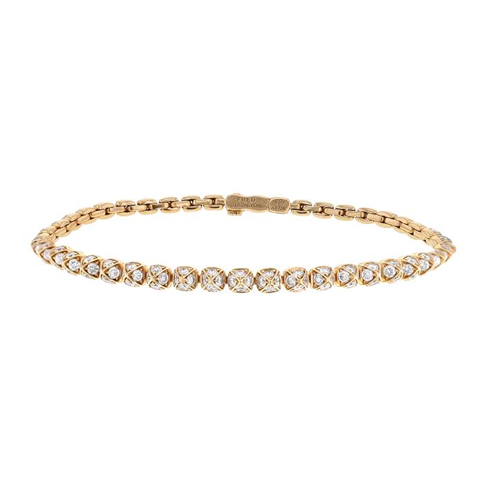 Fred Pain de Sucre bracelet in pink gold and diamonds - 00pp