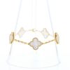 Van Cleef & Arpels Alhambra Vintage bracelet in yellow gold and mother of pearl - 360 thumbnail