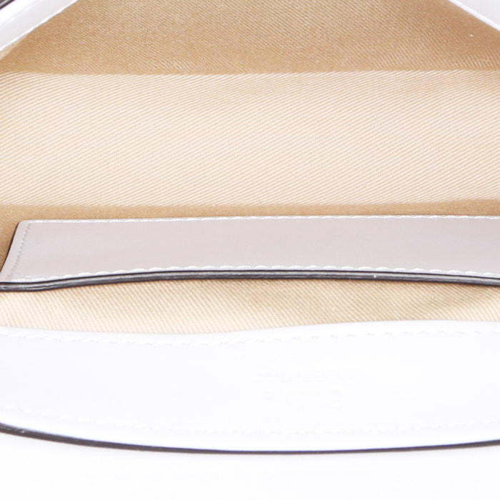 Bolso bandolera Chloé C en cuero azul gris - Detail D3