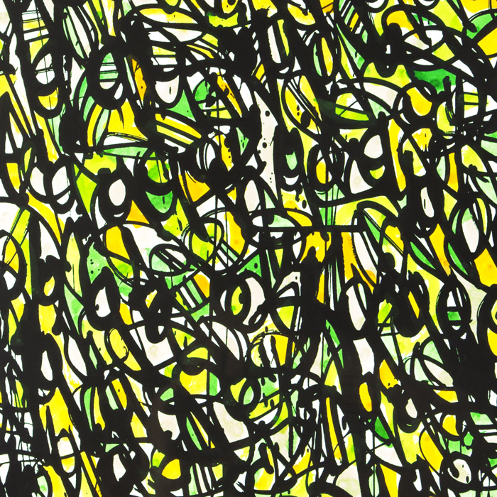 JonOne, "Spider", silkscreen on paper, signed, numbered and framed, of 2021 - Detail D1