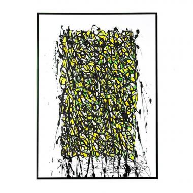 JonOne, "Spider", sérigraphie sur papier, signée, numérotée et encadrée, de 2021