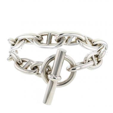 Hermes Chaine d'Ancre large model bracelet in silver
