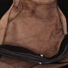 Sac cabas Bottega Veneta Chain Tote petit modèle en cuir intrecciato noir - Detail D2 thumbnail