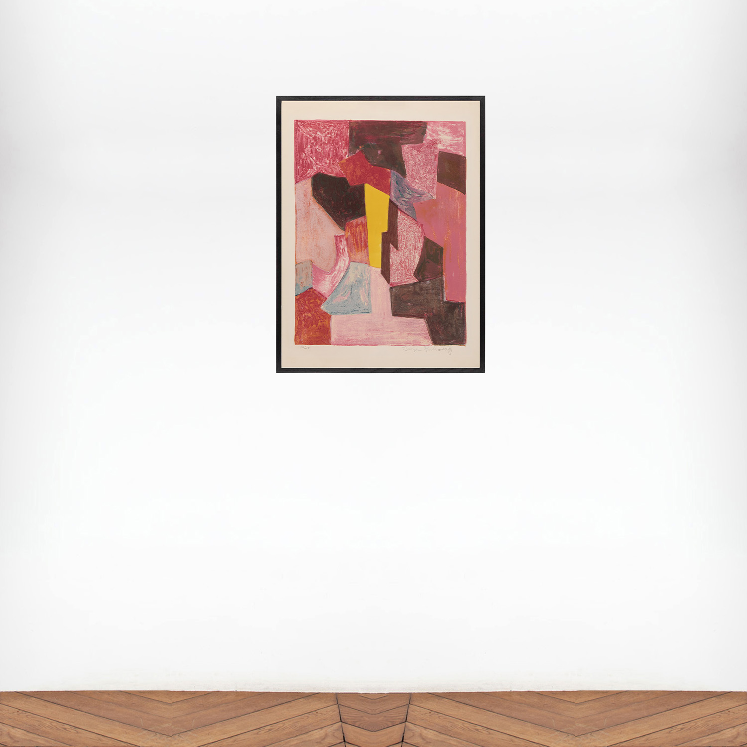 Composition rouge, carmin et jaune - 1958 - Detail D5