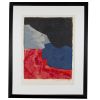 Serge Poliakoff, "Composition rouge, grise et noire", lithographie en couleurs sur papier, édition limitée, signée et encadrée, de 1960 - 00pp thumbnail