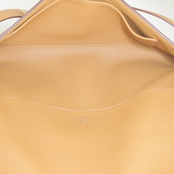 Pochette Hermès  Kelly Cut in pelle Swift Biscuit - Detail D2