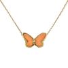 Van Cleef & Arpels vintage necklace in yellow gold,  coral and diamond - 00pp thumbnail