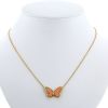 Van Cleef & Arpels vintage necklace in yellow gold,  coral and diamond - 360 thumbnail