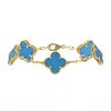 Van Cleef & Arpels Alhambra Vintage bracelet in yellow gold and agate - 00pp thumbnail